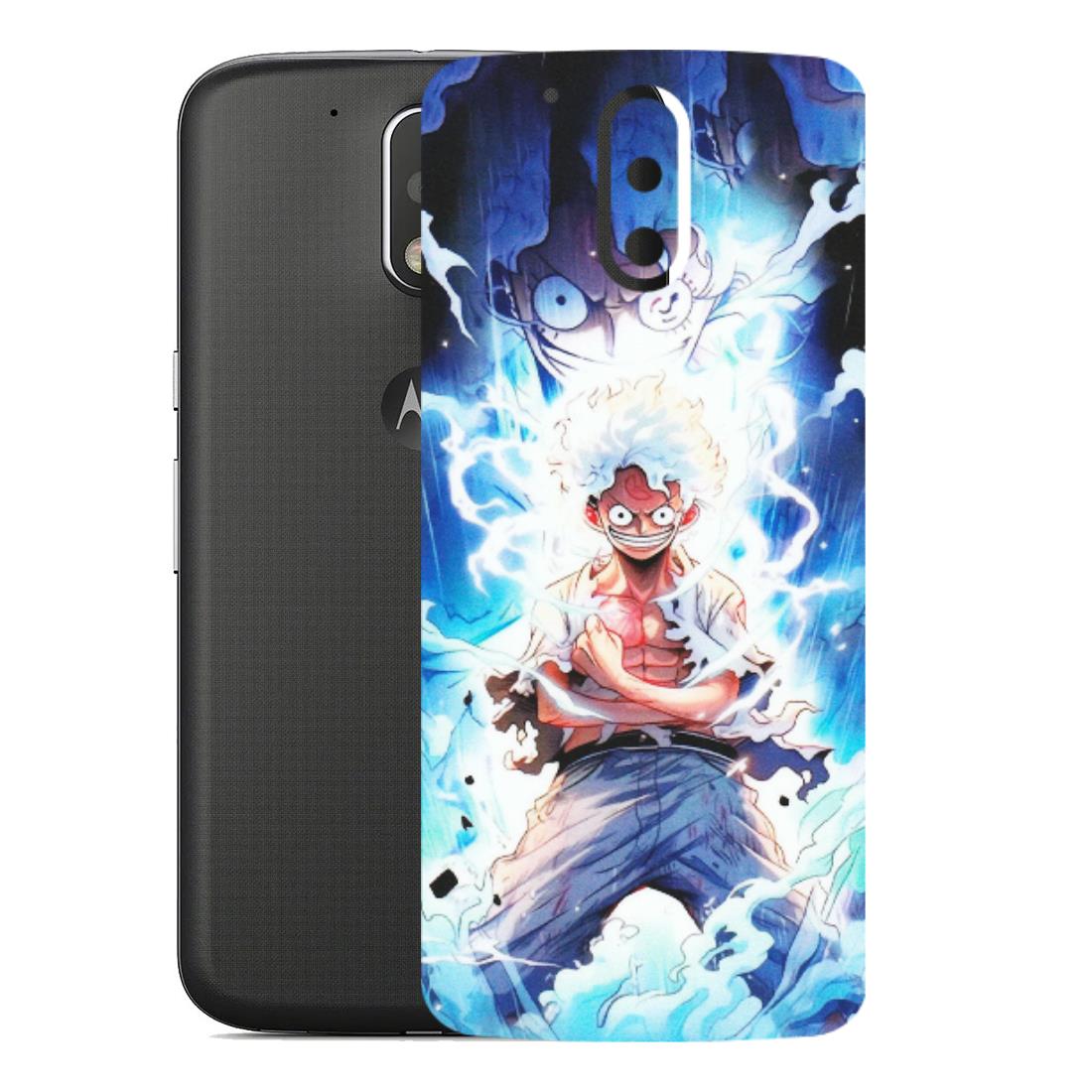Motorola Phone Skins (All Models) - Blue Thunder Luffy Anime - Matte Finish (M-132) Motorola Moto G4