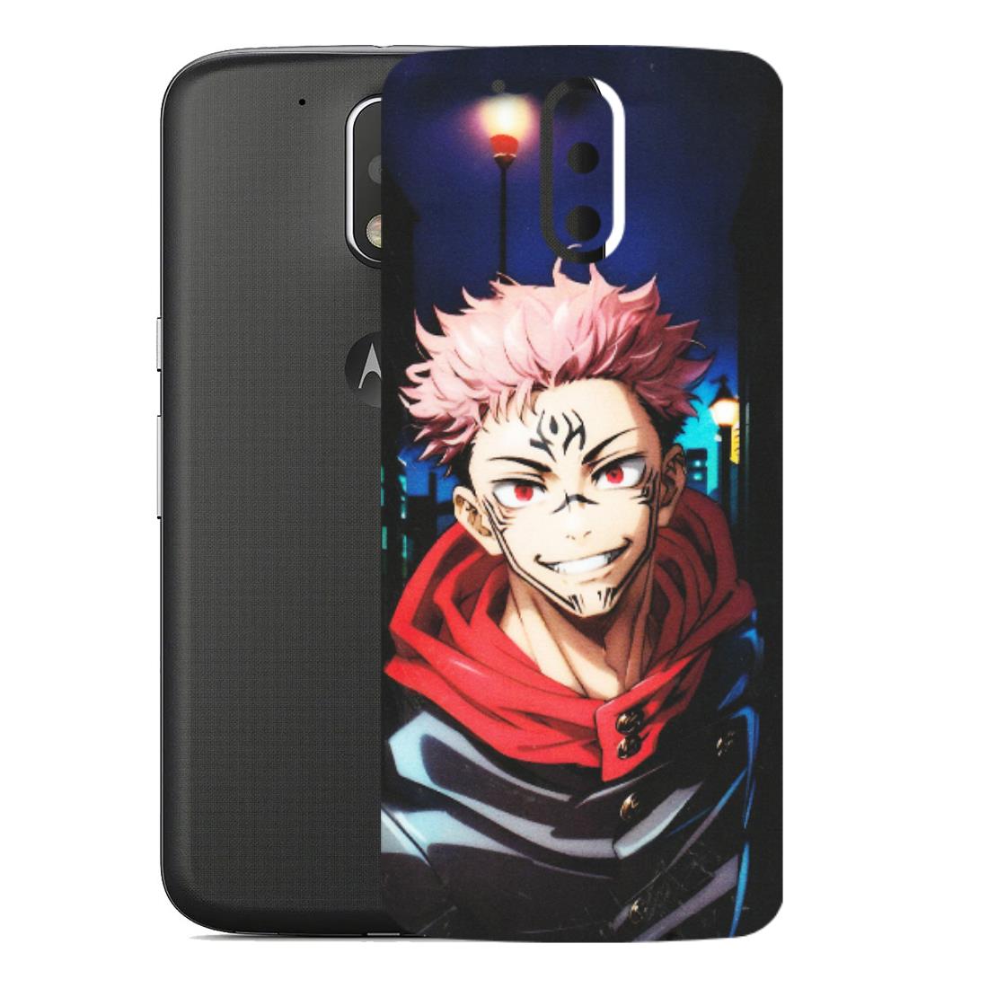 Motorola Phone Skins (All Models) - Yuji Itadori Funny Face Anime - Matte Finish (M-152) Motorola Moto G4