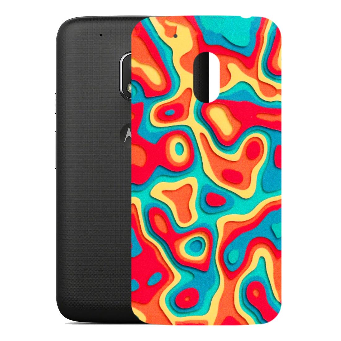 Motorola Phone Skins (All Models) - Abstract Swirl - 3D Embossed Finish (L-150) Motorola Moto G4 Play
