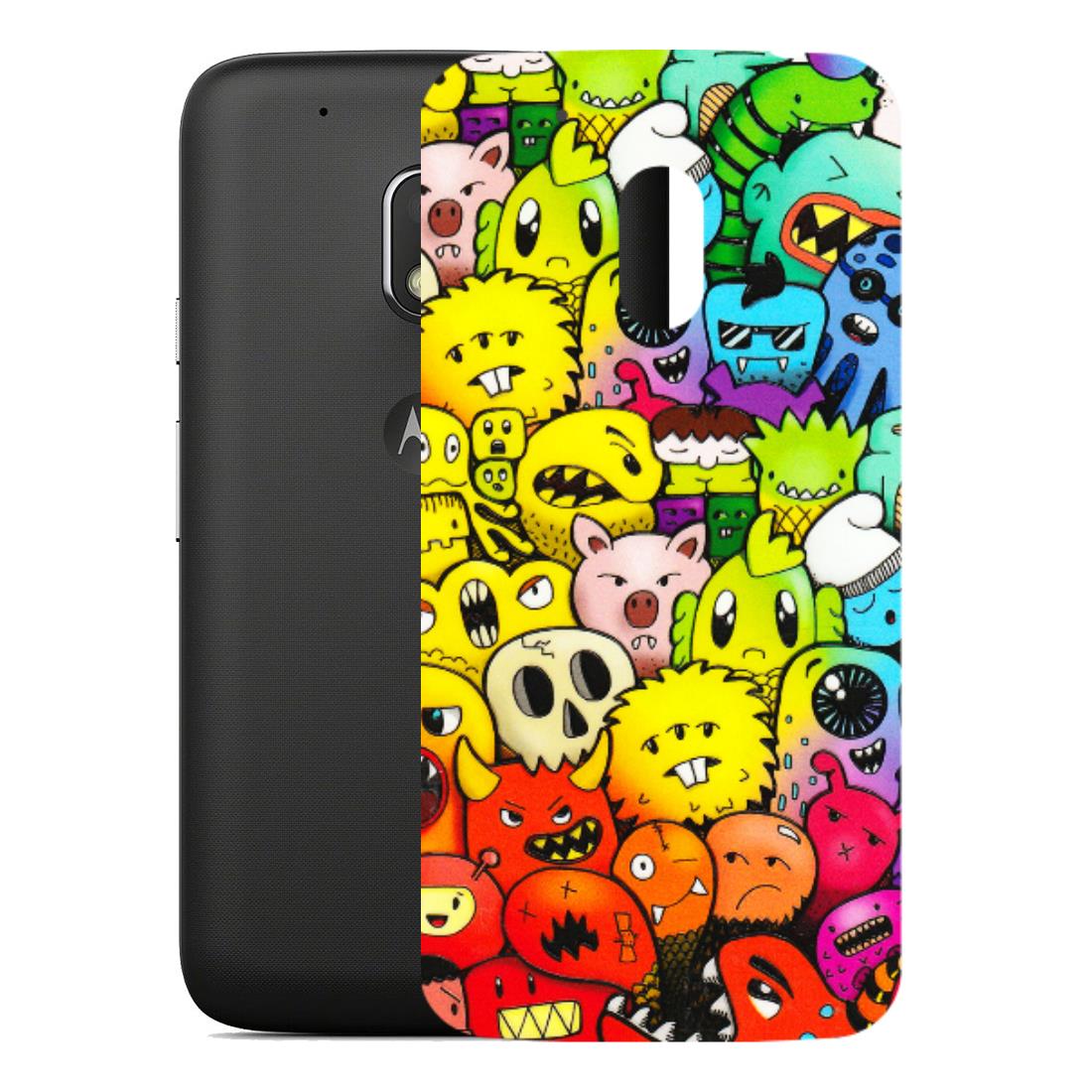 Motorola Phone Skins (All Models) - Angry Funkies - 3D Embossed Finish (L-169) Motorola Moto G4 Play
