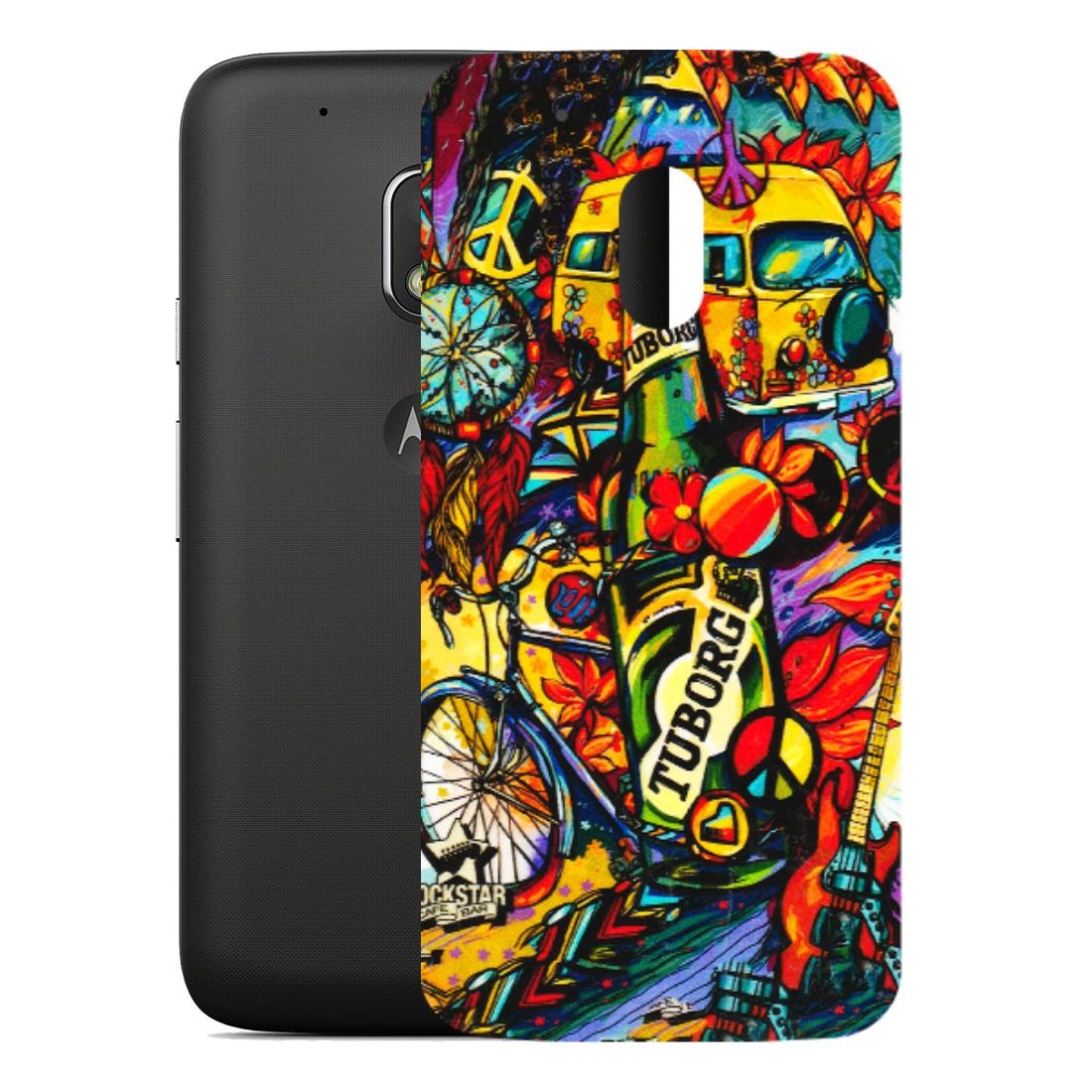 Motorola Phone Skins (All Models) - Cool Beer Bottle - 3D Embossed Finish (L-193) Motorola Moto G4 Play