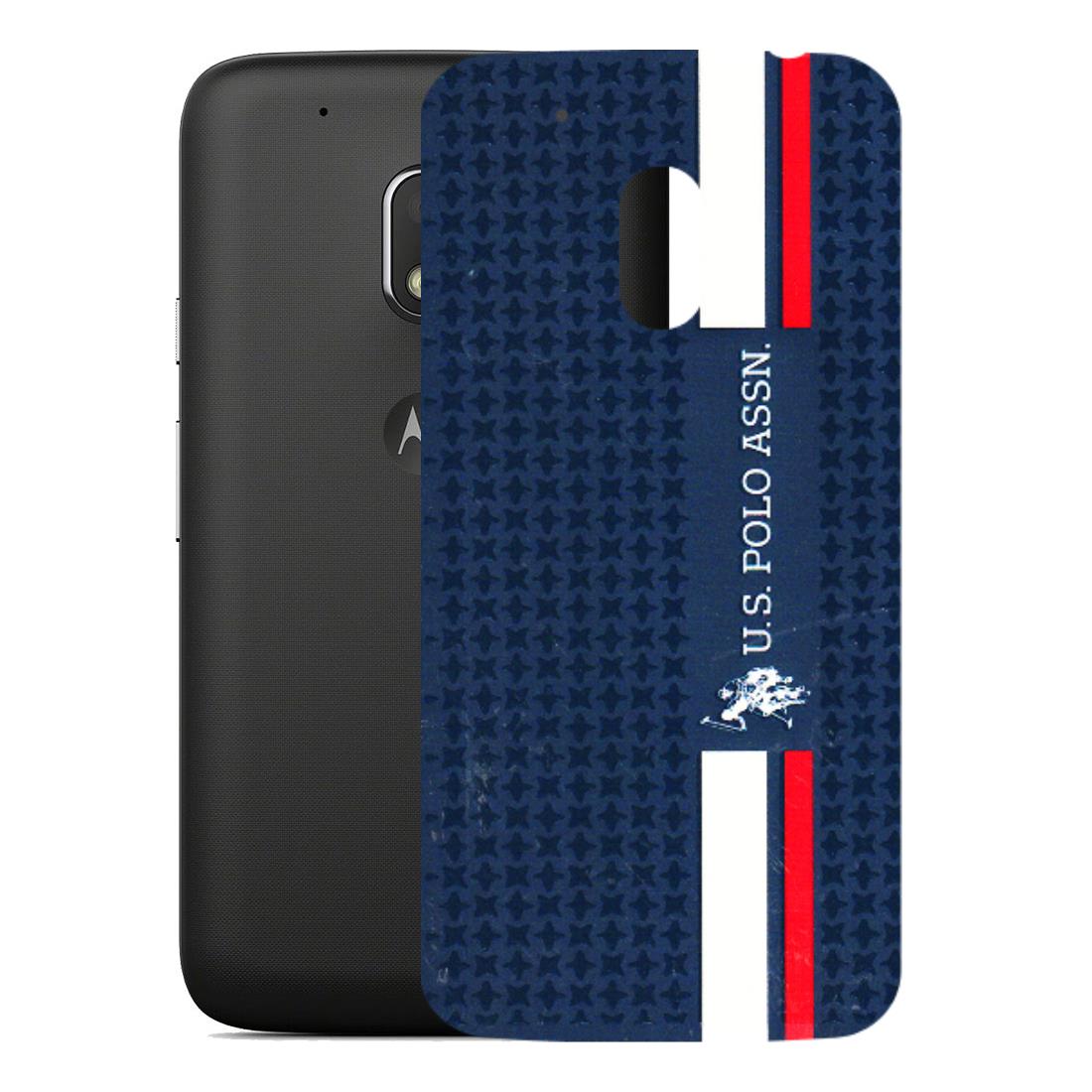Motorola Phone Skins (All Models) - US POLO Designer Brand - 3D Embossed Finish (L-65) Motorola Moto G4 Play