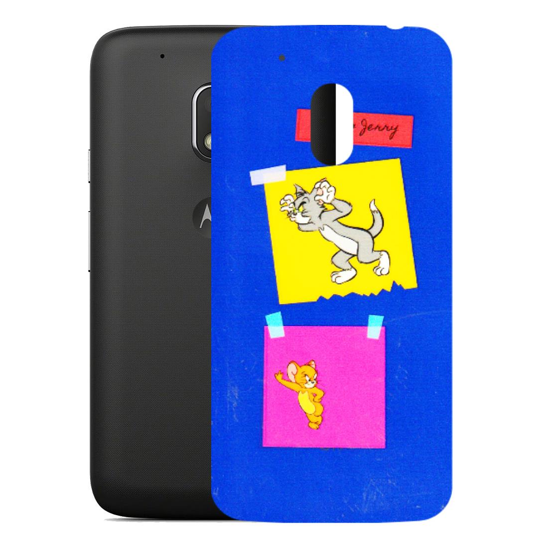 Motorola Phone Skins (All Models) - Tom N Jerry Sticky Notes - 3D Embossed Finish (L-88) Motorola Moto G4 Play