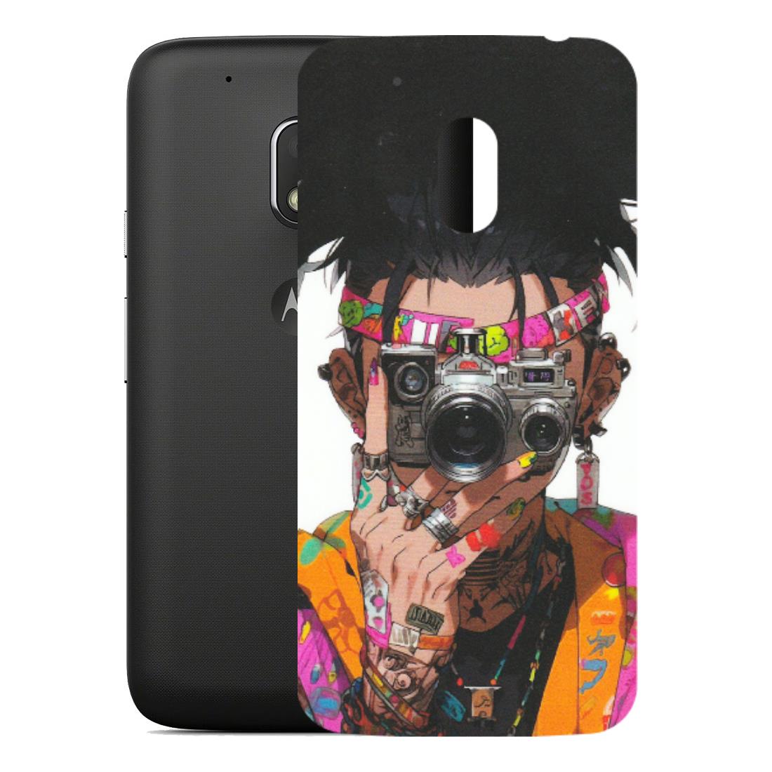 Motorola Phone Skins (All Models) - Camera Lover Girl - Matte Finish (M-09) Motorola Moto G4 Play