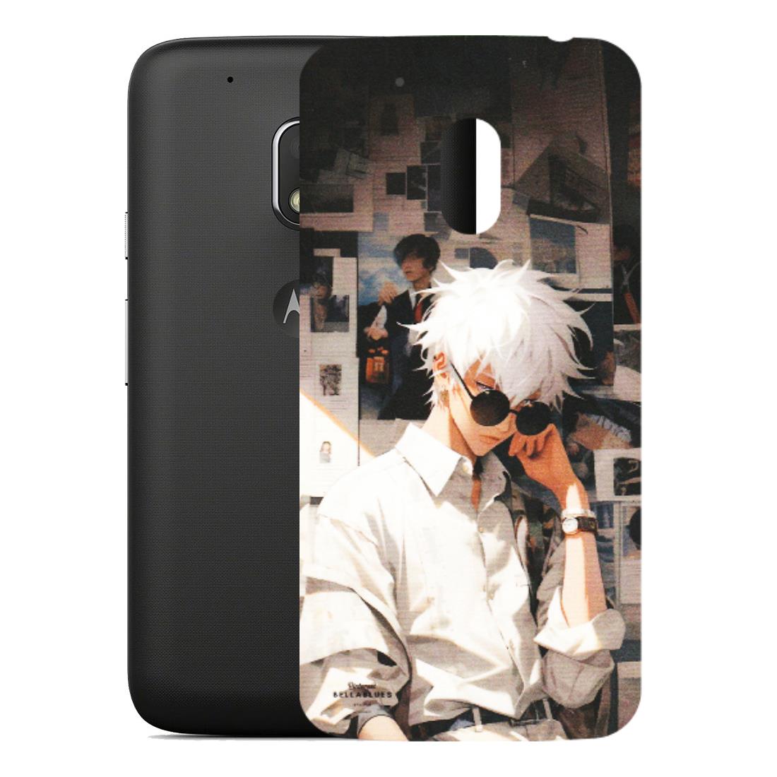 Motorola Phone Skins (All Models) - Gojo Satoru Jujustu Kaisen Anime - Matte Finish (M-156) Motorola Moto G4 Play