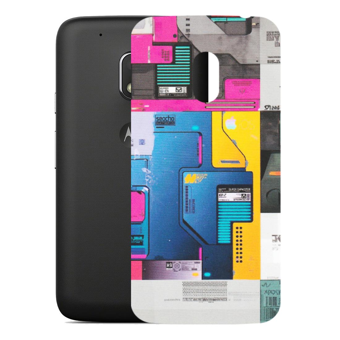 Motorola Phone Skins (All Models) - Colourfull Motherboard Internals - Matte Finish (M-55) Motorola Moto G4 Play