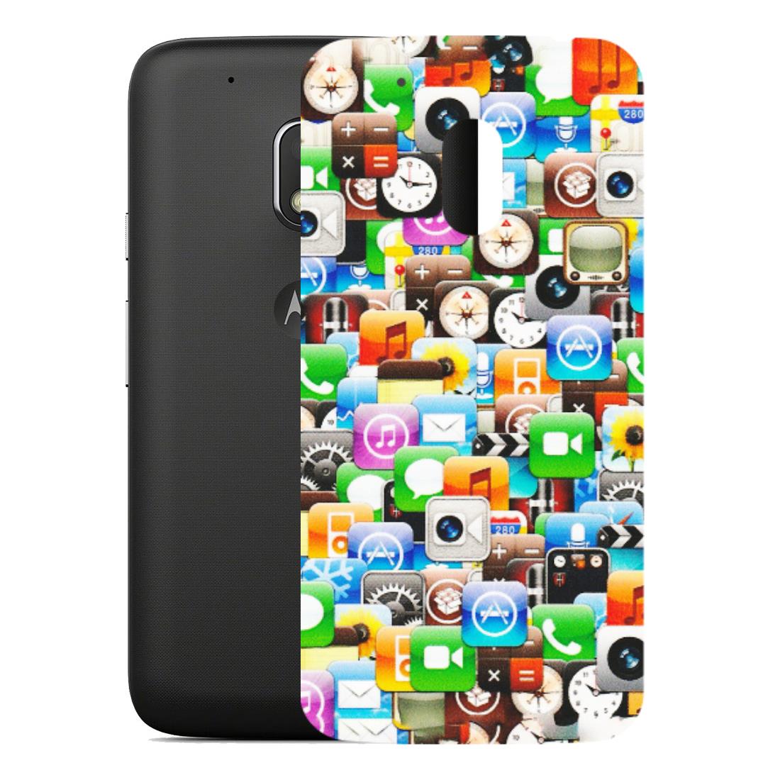 Motorola Phone Skins (All Models) - All Apple Icons - Matte Finish (M-93) Motorola Moto G4 Play