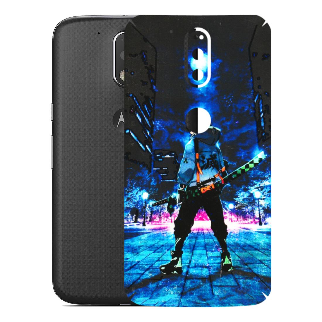 Motorola Phone Skins (All Models) - Demon Slayer Sword - 3D Embossed Finish (L-247) Motorola Moto G4 Plus