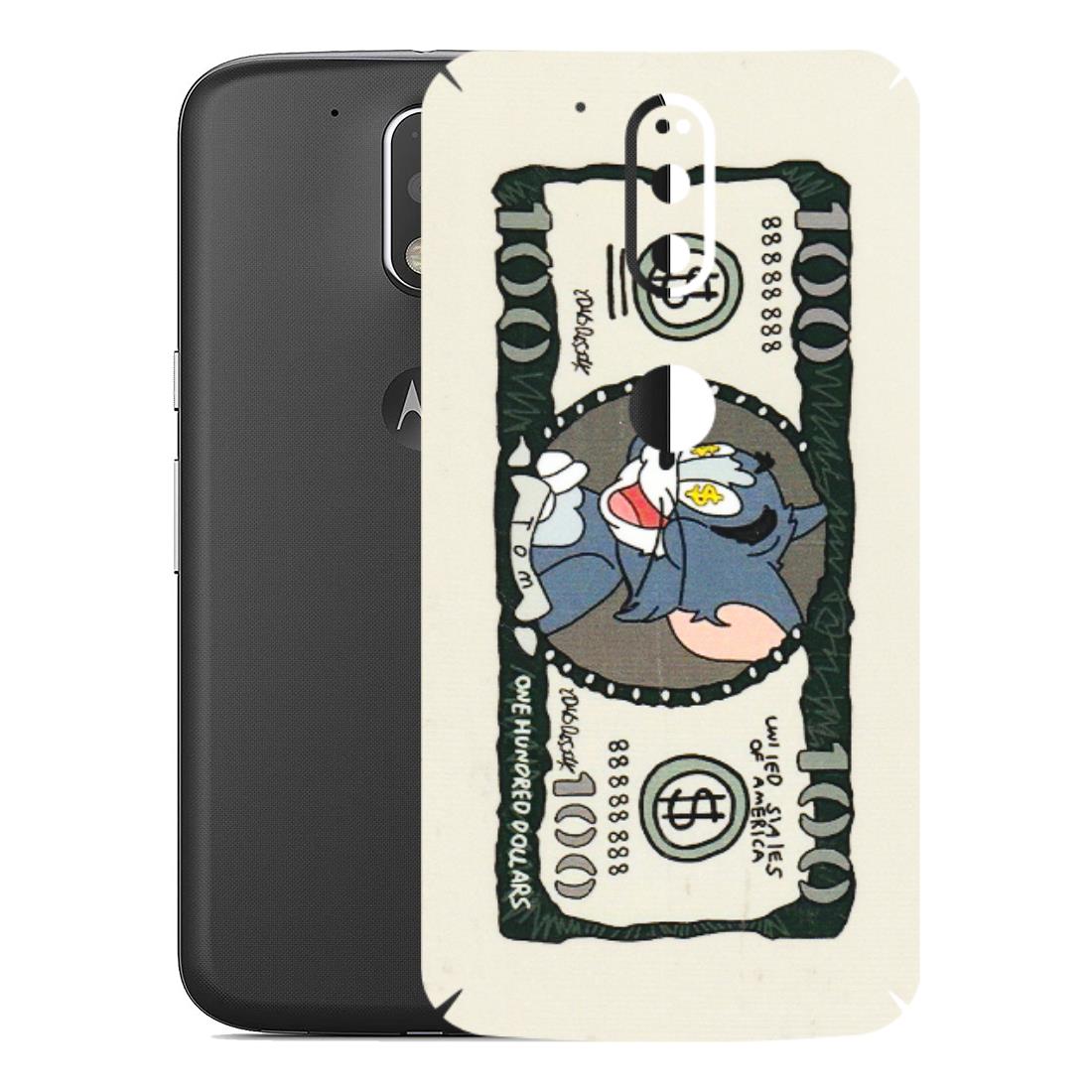 Motorola Phone Skins (All Models) - Tom Hundred Dollar - 3D Embossed Finish (L-324) Motorola Moto G4 Plus