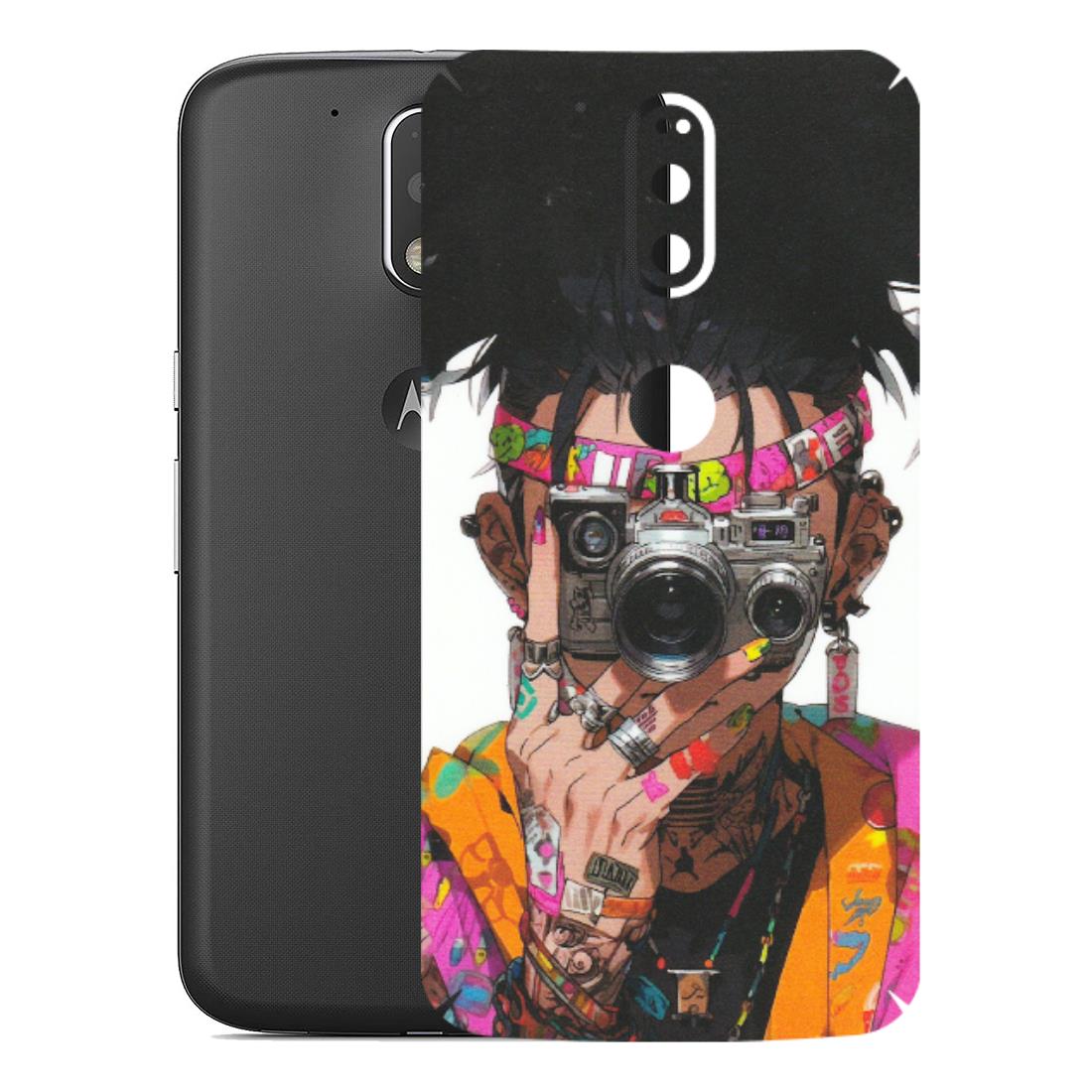 Motorola Phone Skins (All Models) - Camera Lover Girl - Matte Finish (M-09) Motorola Moto G4 Plus