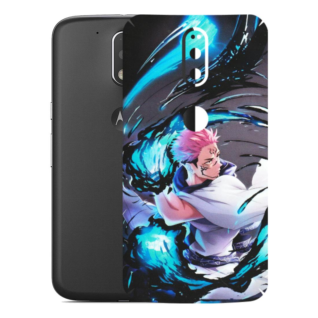 Motorola Phone Skins (All Models) - New Jujutsu Kaisen Grey Blue Anime - Matte Finish (M-127) Motorola Moto G4 Plus