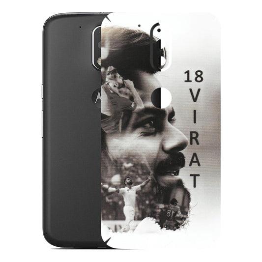 Motorola Phone Skins (All Models) - Virat Kohli Cricketer - Matte Finish (M-163) Motorola Moto G4 Plus