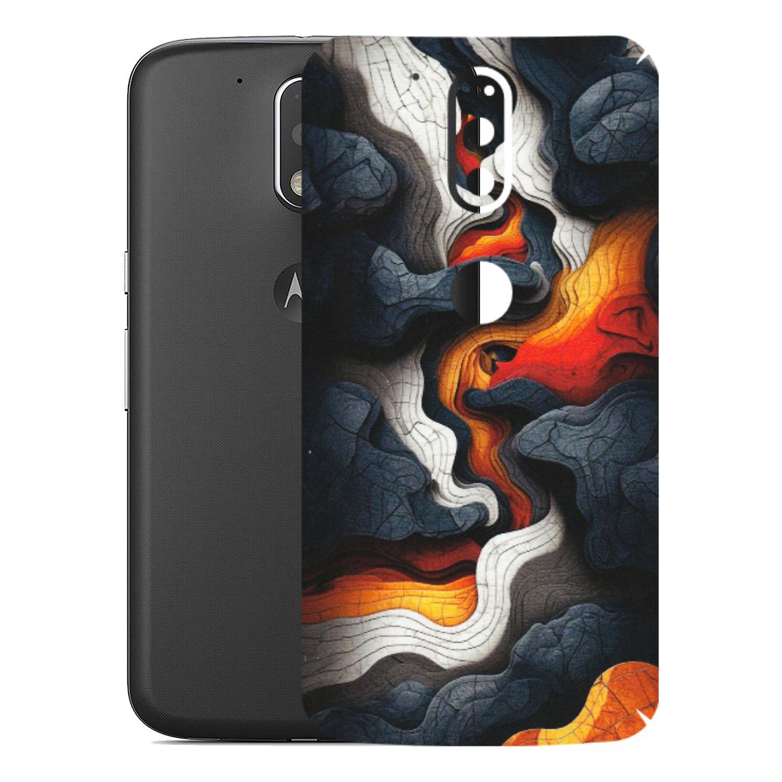 Motorola Phone Skins (All Models) - Abstract Volcanic Layers - Matte Finish (M-52) Motorola Moto G4 Plus