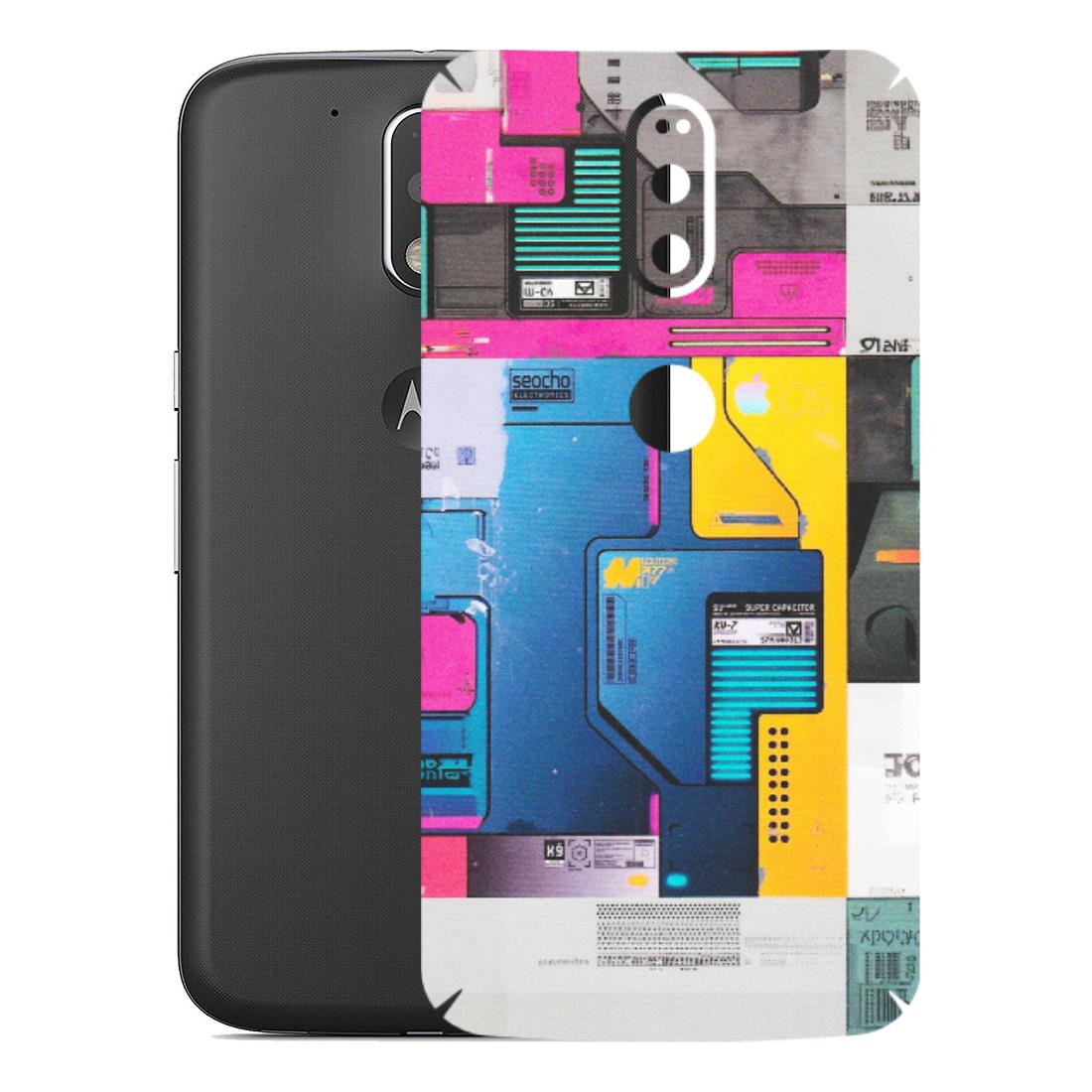 Motorola Phone Skins (All Models) - Colourfull Motherboard Internals - Matte Finish (M-55) Motorola Moto G4 Plus