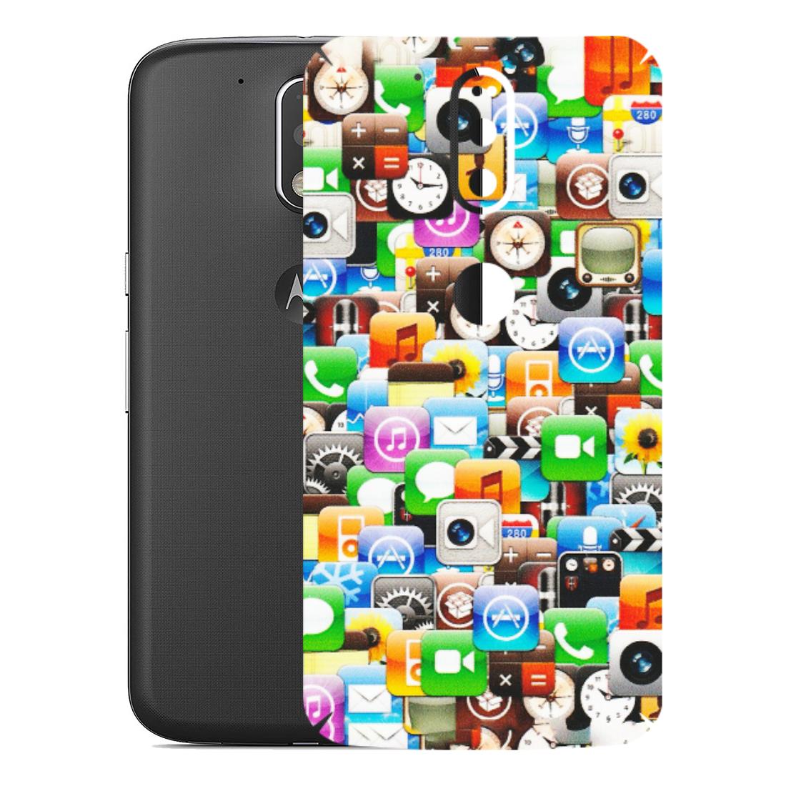 Motorola Phone Skins (All Models) - All Apple Icons - Matte Finish (M-93) Motorola Moto G4 Plus