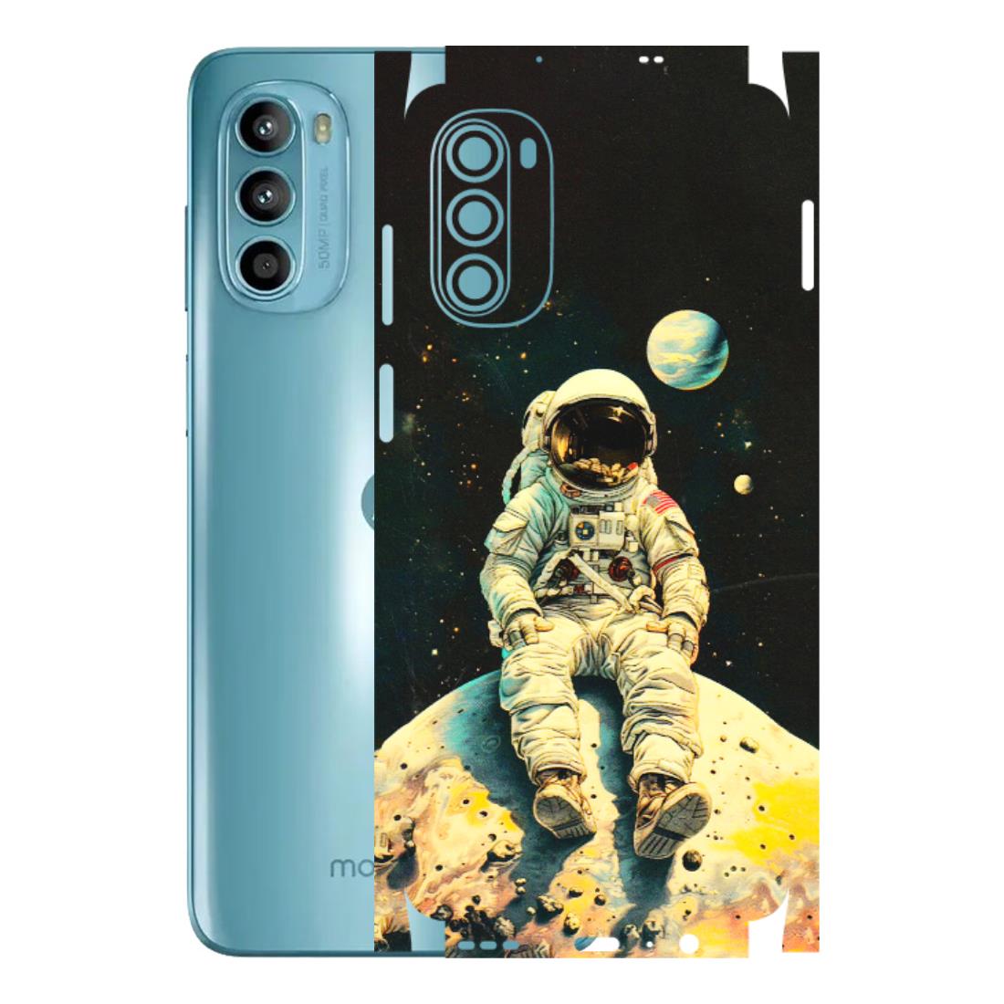 Motorola Phone Skins (All Models) - Astronaut in Space - 3D Embossed Finish (L-16) Motorola Moto G52