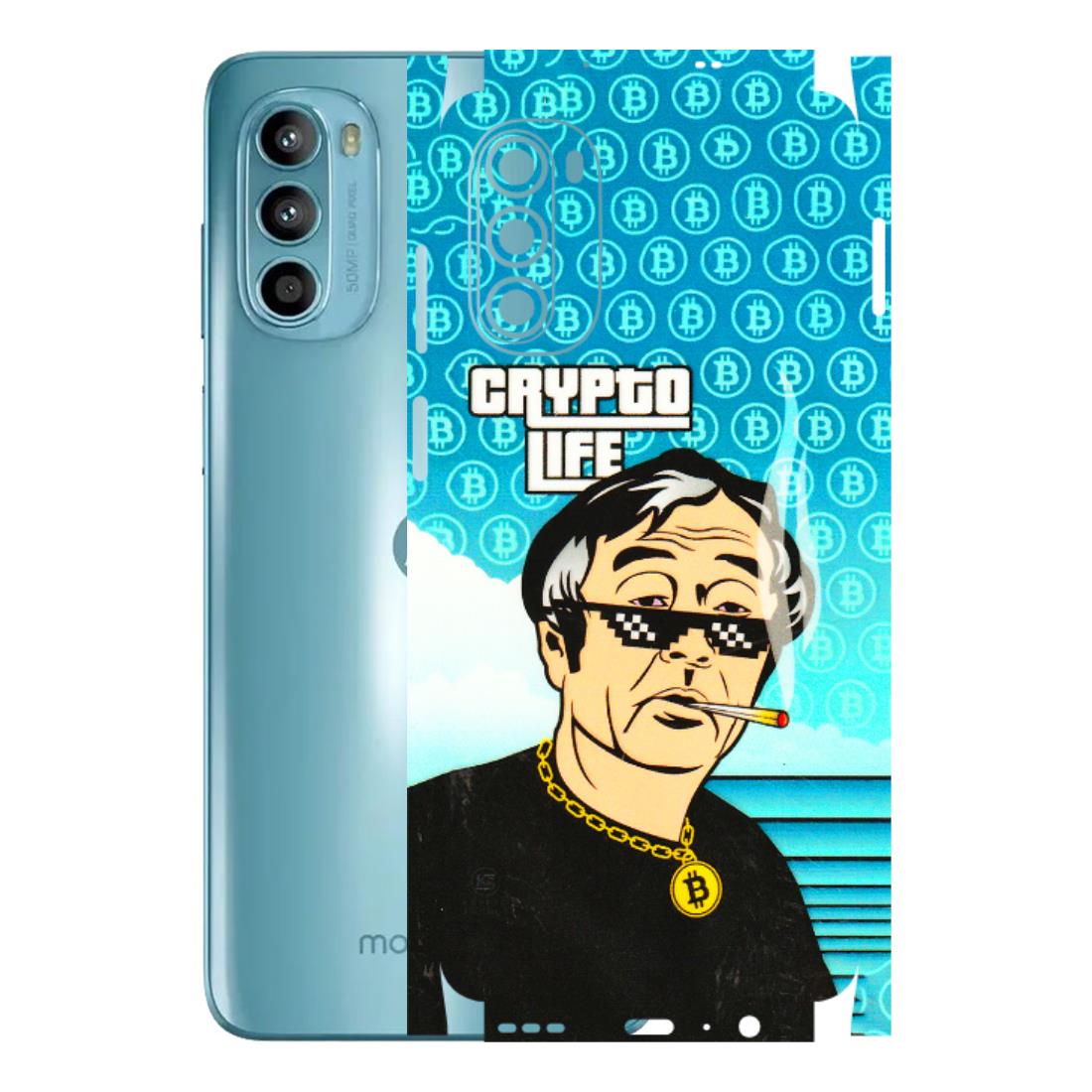 Motorola Phone Skins (All Models) - Crypto Thug Life - 3D Embossed Finish (L-179) Motorola Moto G52