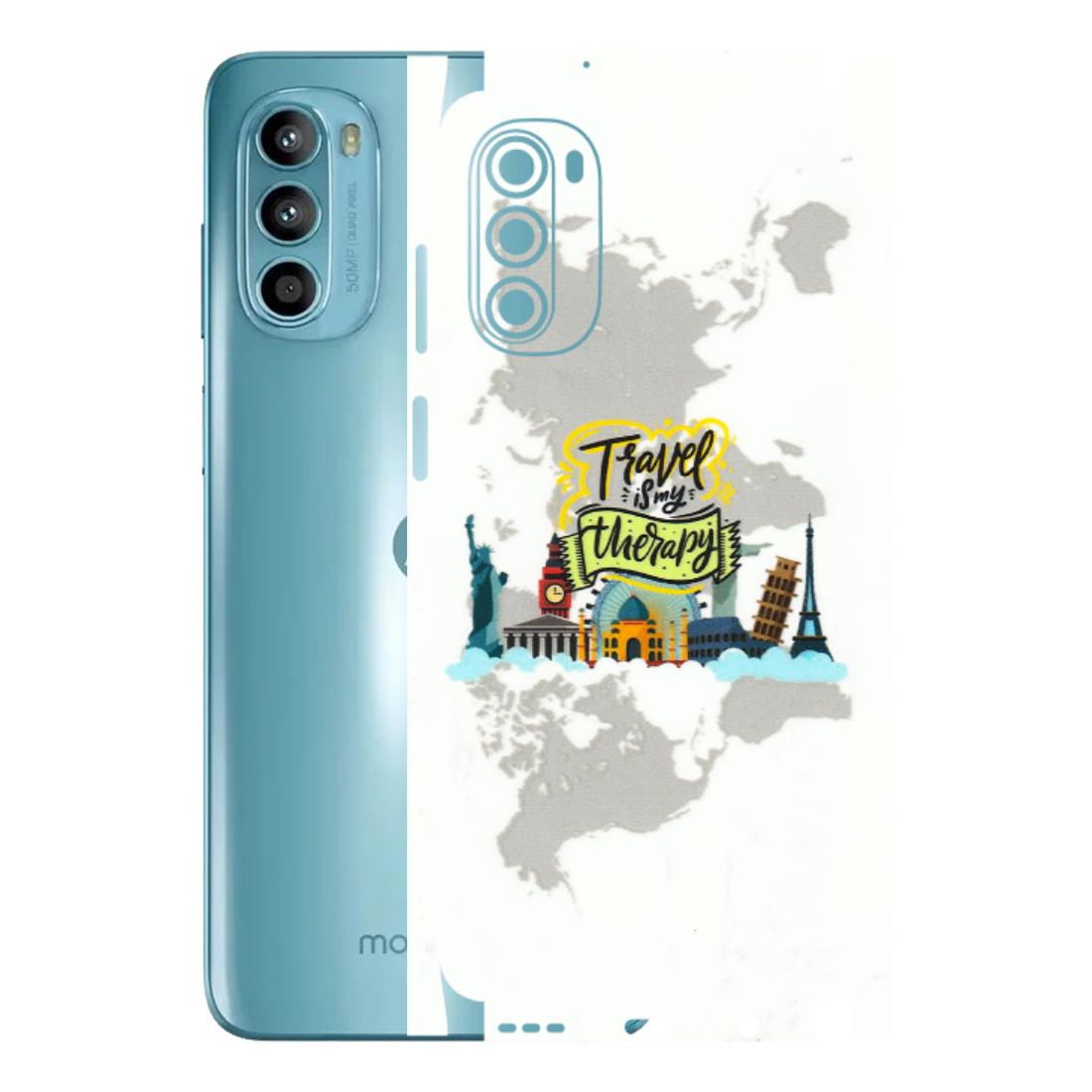 Motorola Phone Skins (All Models) - Travel Therapy - 3D Embossed Finish (L-199) Motorola Moto G52