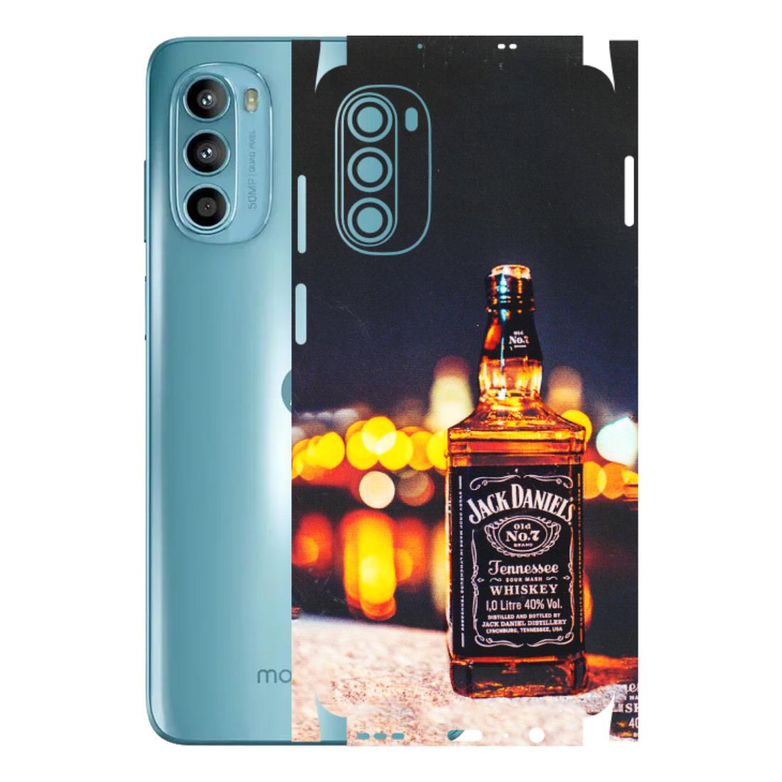 Motorola Phone Skins (All Models) - JD Whiskey Bottle - 3D Embossed Finish (L-20) Motorola Moto G52