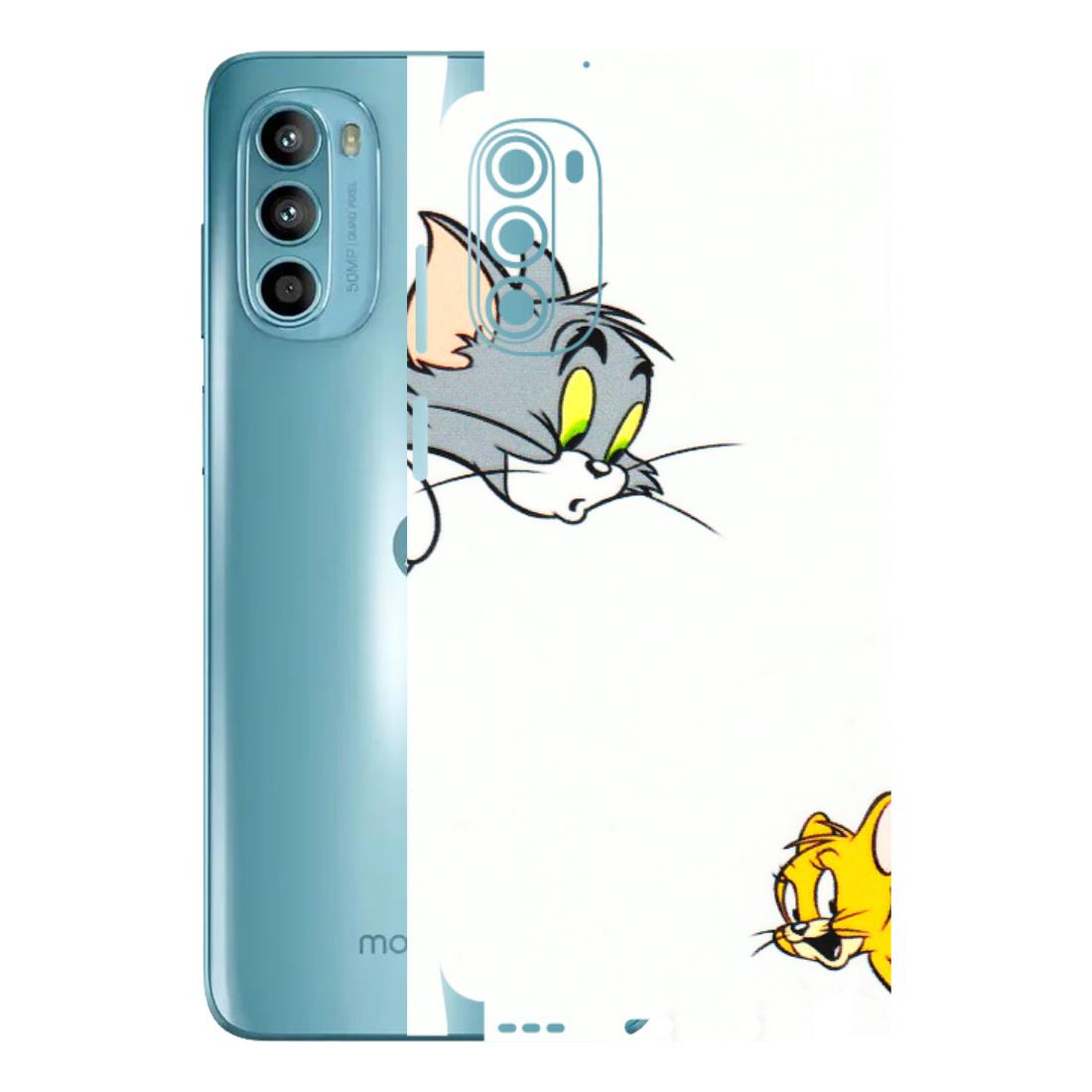 Motorola Phone Skins (All Models) - Cute Tom And Jerry - 3D Embossed Finish (L-220) Motorola Moto G52
