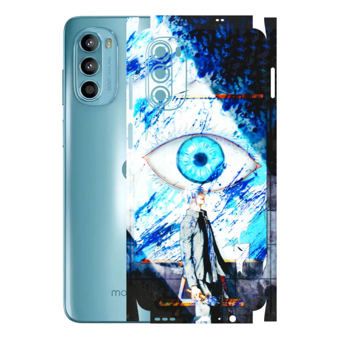 Motorola Phone Skins (All Models) - Gojo Satoru evil eye - 3D Embossed Finish (L-239) Motorola Moto G52