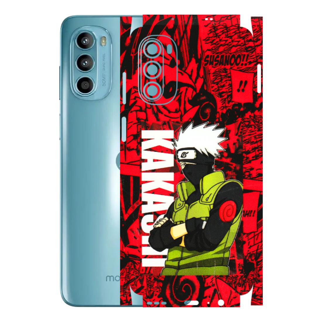 Motorola Phone Skins (All Models) - Kakashi Red Anime - 3D Embossed Finish (L-251) Motorola Moto G52