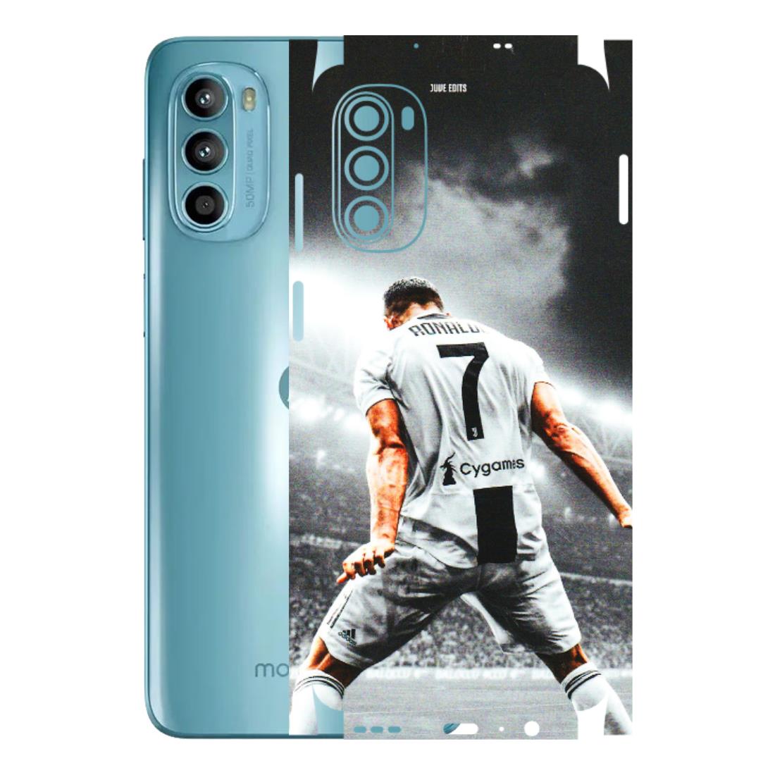 Motorola Phone Skins (All Models) - Ronaldo CR7 Crazy - 3D Embossed Finish (L-44) Motorola Moto G52