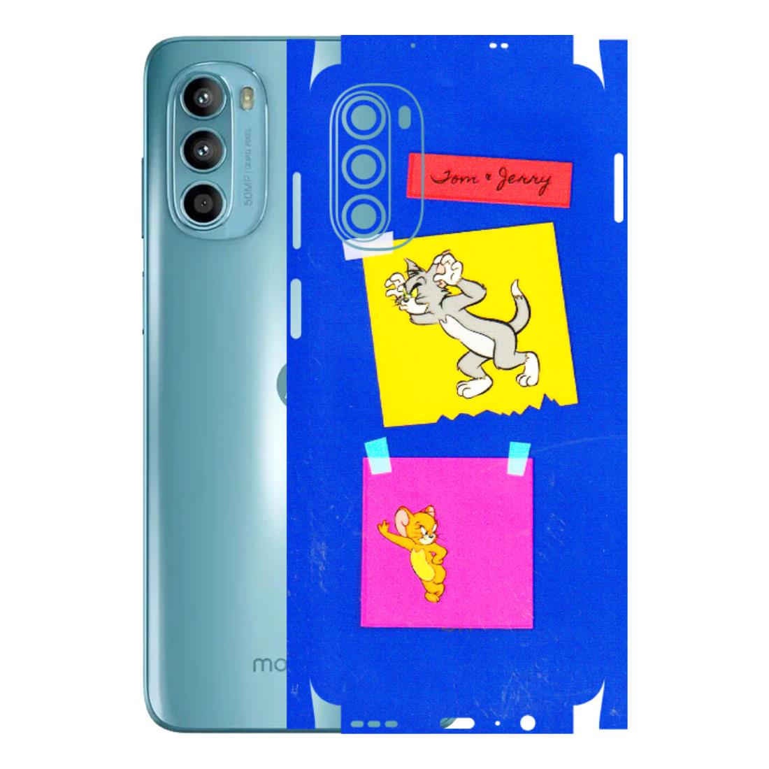 Motorola Phone Skins (All Models) - Tom N Jerry Sticky Notes - 3D Embossed Finish (L-88) Motorola Moto G52
