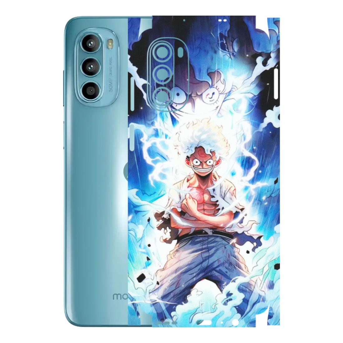 Motorola Phone Skins (All Models) - Blue Thunder Luffy Anime - Matte Finish (M-132) Motorola Moto G52