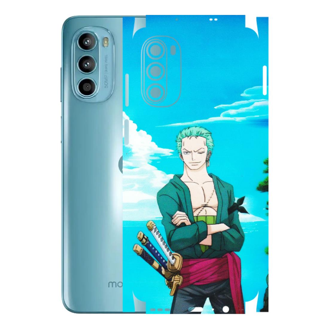 Motorola Phone Skins (All Models) - Cool Swordman Zoro Anime - Matte Finish (M-143) Motorola Moto G52