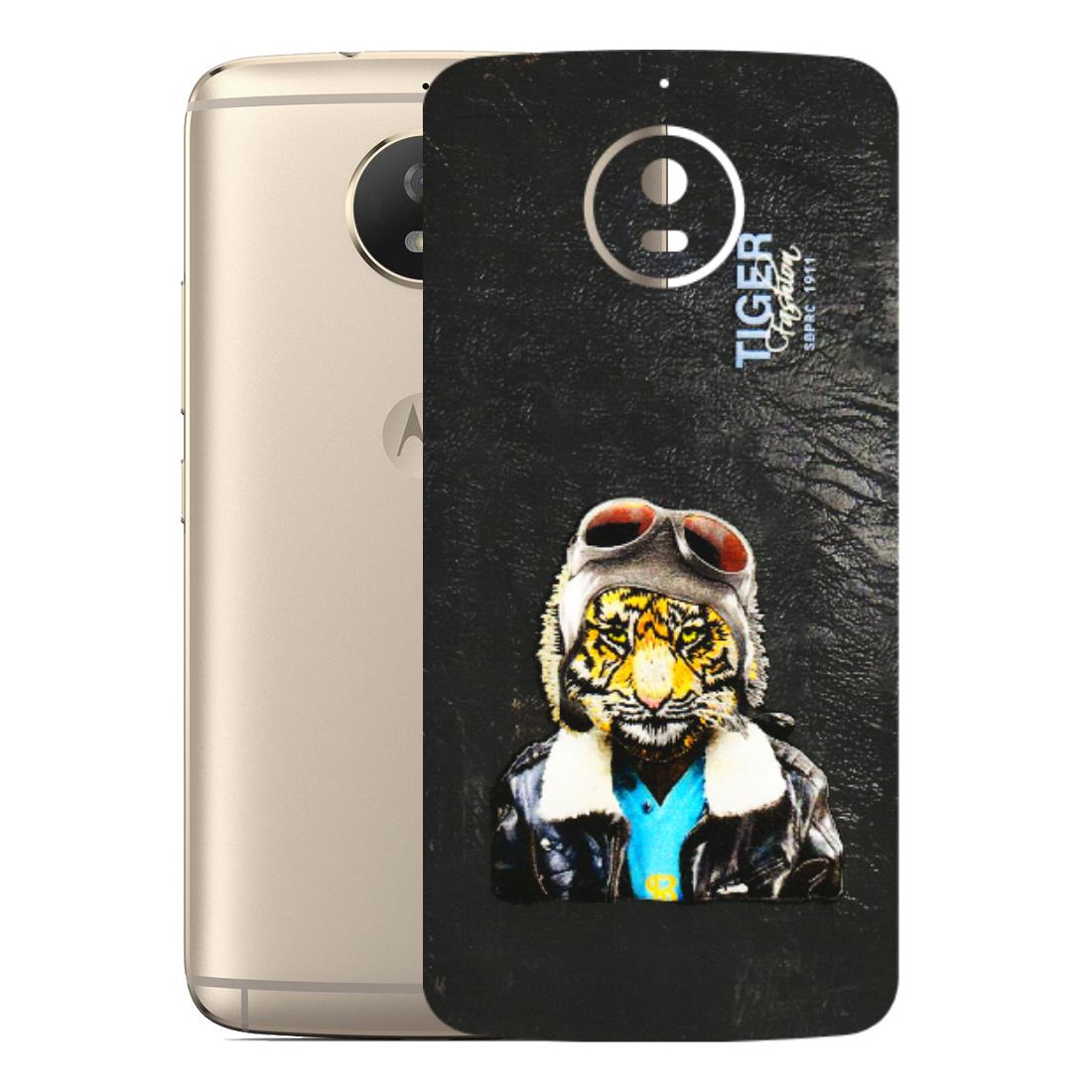 Motorola Phone Skins (All Models) - Rider Tiger - 3D Embossed Finish (L-113) Motorola Moto G5S