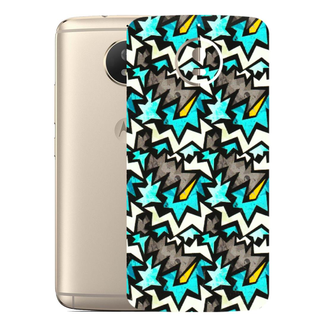 Motorola Phone Skins (All Models) - Funky Zig Zag - 3D Embossed Finish (L-223) Motorola Moto G5S