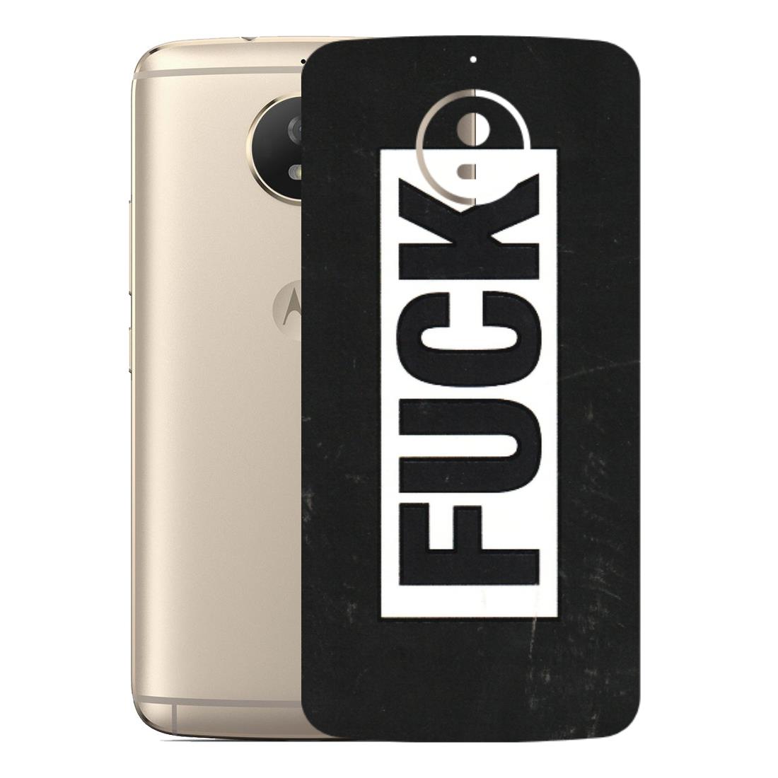 Motorola Phone Skins (All Models) - The F Word - 3D Embossed Finish (L-255) Motorola Moto G5S