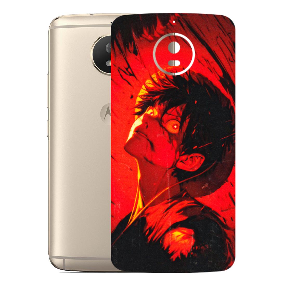 Motorola Phone Skins (All Models) - D.Luffy Power Up One Piece Anime - 3D Embossed Finish (L-326) Motorola Moto G5S