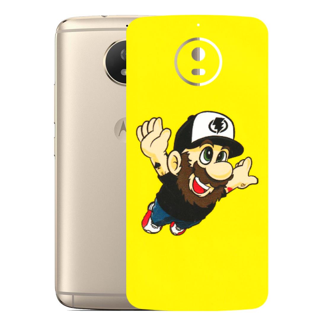 Motorola Phone Skins (All Models) - Flying Beardo - 3D Embossed Finish (L-60) Motorola Moto G5S