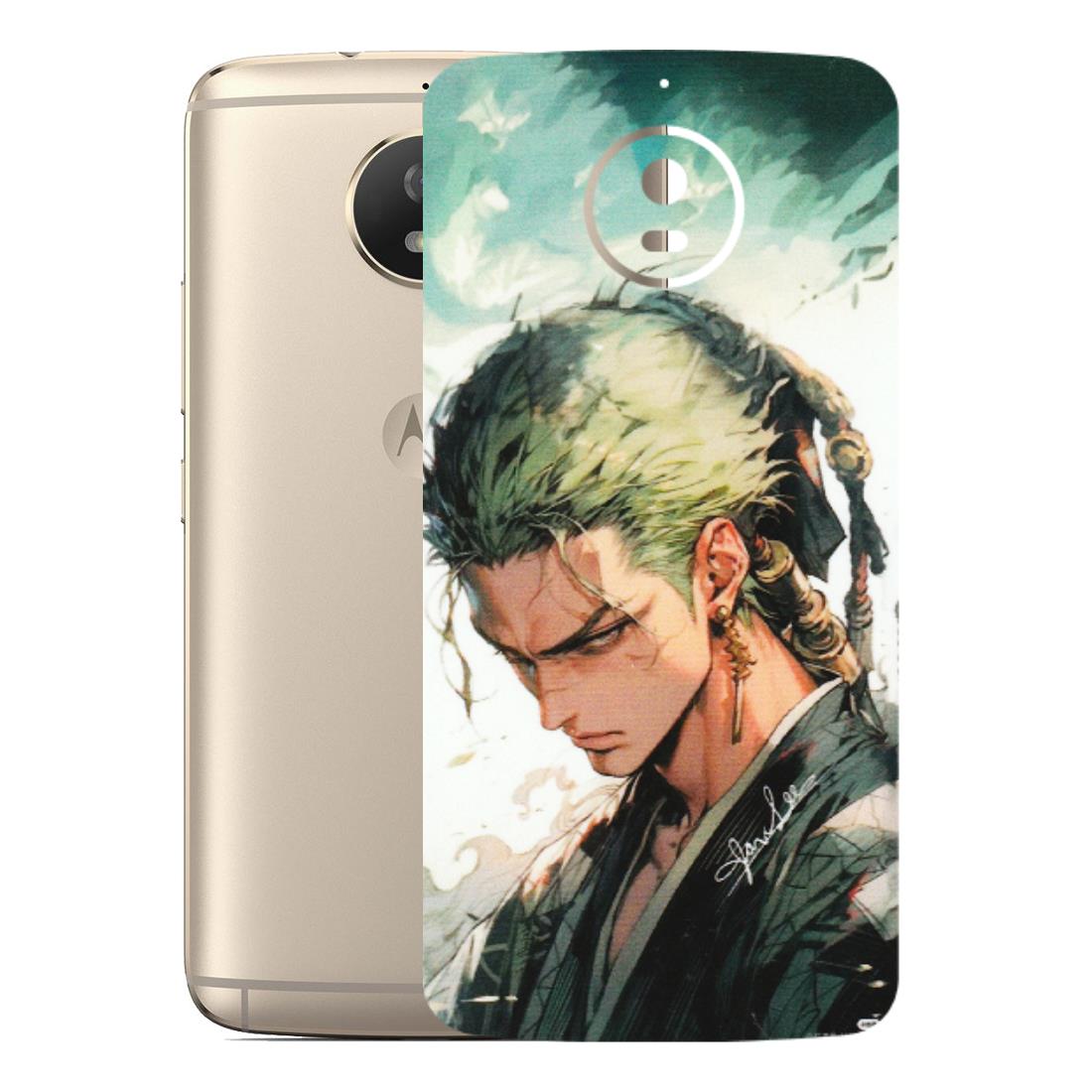 Motorola Phone Skins (All Models) - New Roronoa Zoro One Picece Anime - Matte Finish (M-140) Motorola Moto G5S