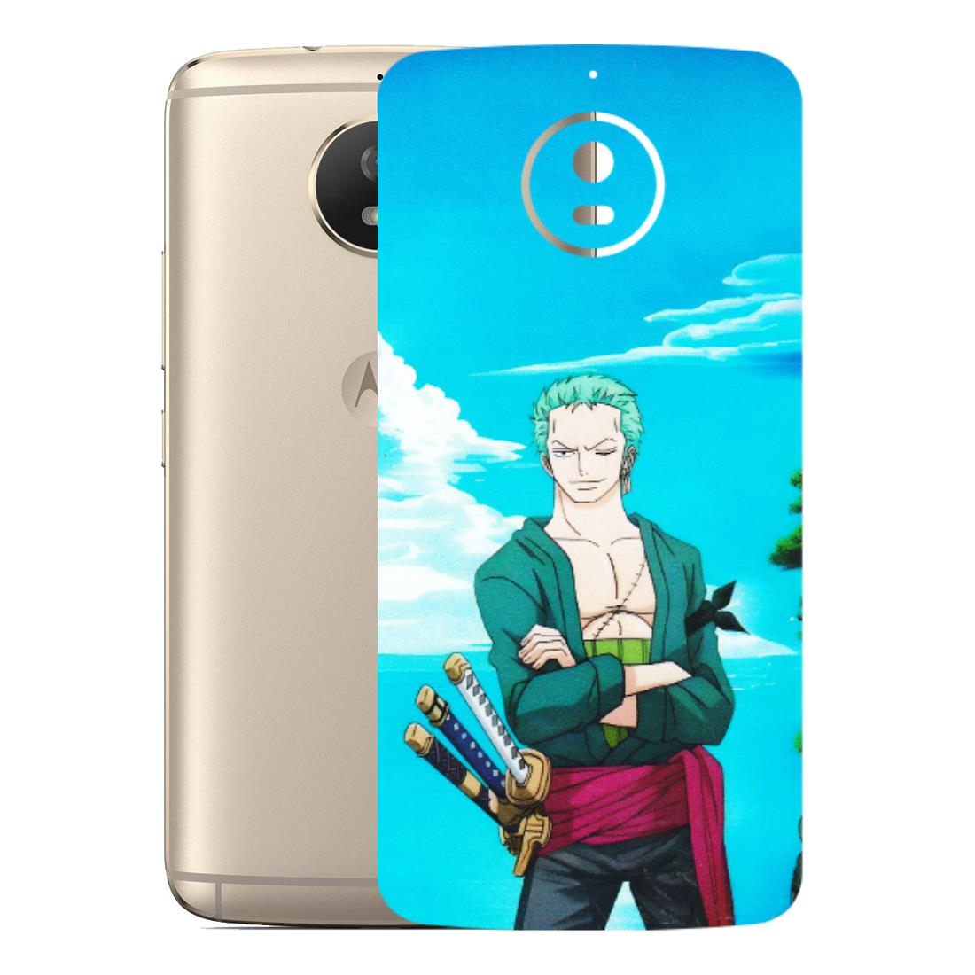 Motorola Phone Skins (All Models) - Cool Swordman Zoro Anime - Matte Finish (M-143) Motorola Moto G5S