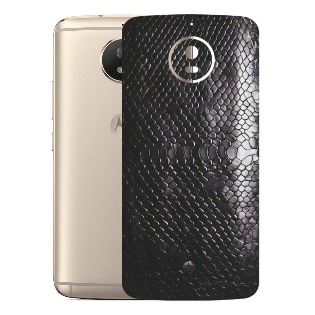 Motorola Phone Skins (All Models) - Black Snack Leather - Matte Finish (M-147) Motorola Moto G5S