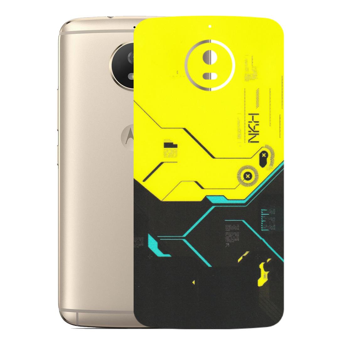 Motorola Phone Skins (All Models) - Black Yellow Technica - Matte Finish (M-53) Motorola Moto G5S