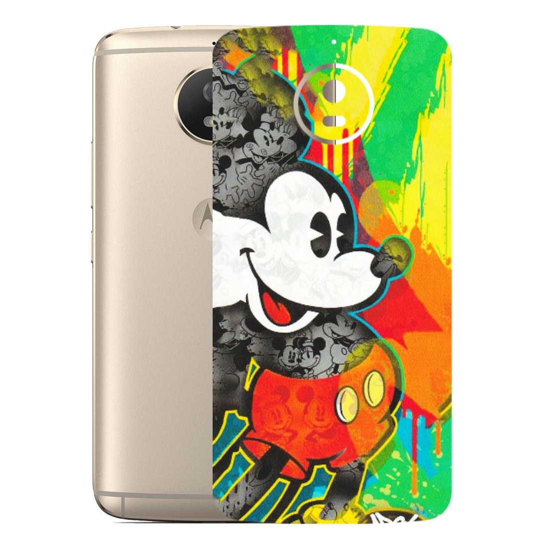 Motorola Phone Skins (All Models) - Multiple Mickey With Colourful Texture - Matte Finish (M-84) Motorola Moto G5S