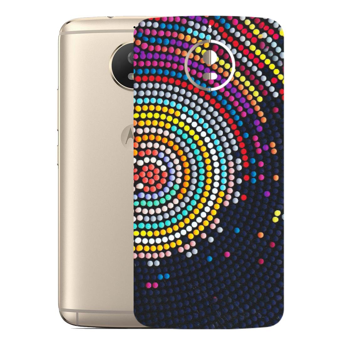 Motorola Phone Skins (All Models) - Rainbow Dot Mandala - Matte Finish (M-97) Motorola Moto G5S