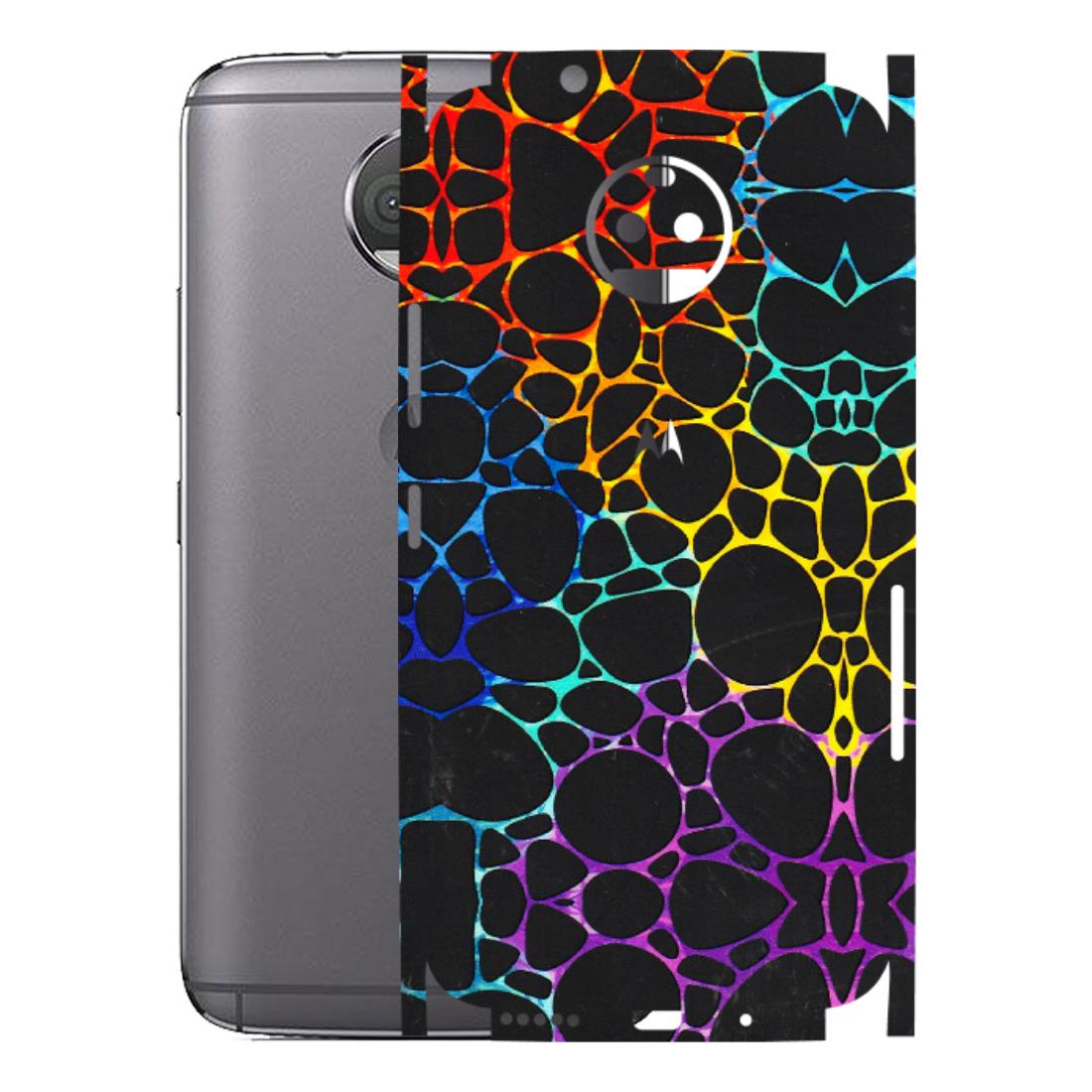 Motorola Phone Skins (All Models) - Abstract Art MultiColour - 3D Embossed Finish (L-133) Motorola Moto G5S Plus