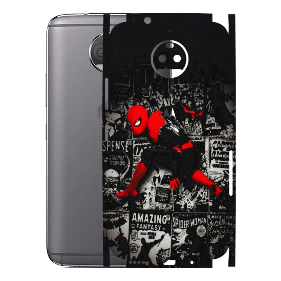 Motorola Phone Skins (All Models) - SpiderMan New - 3D Embossed Finish (L-162) Motorola Moto G5S Plus