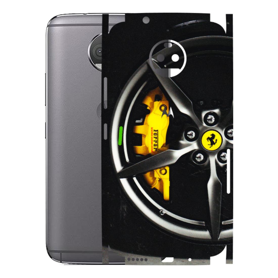 Motorola Phone Skins (All Models) - Ferrari Wheel Alloy - 3D Embossed Finish (L-173) Motorola Moto G5S Plus