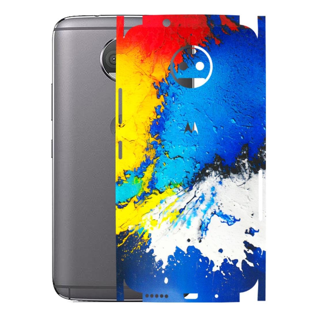 Motorola Phone Skins (All Models) - Acrylic Paint Spill - 3D Embossed Finish (L-229) Motorola Moto G5S Plus