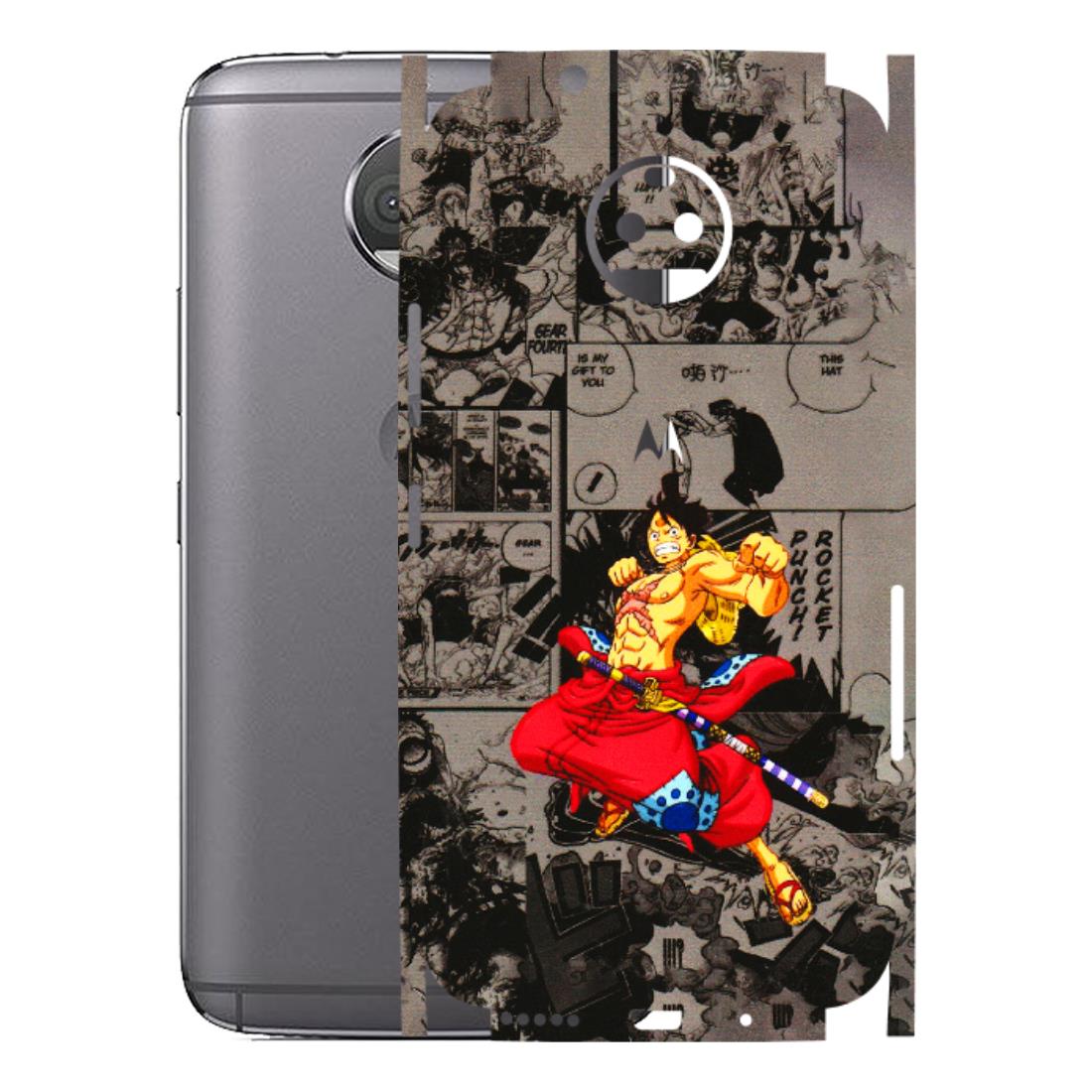 Motorola Phone Skins (All Models) - One Piece Rocket Punch Manga - 3D Embossed Finish (L-25) Motorola Moto G5S Plus