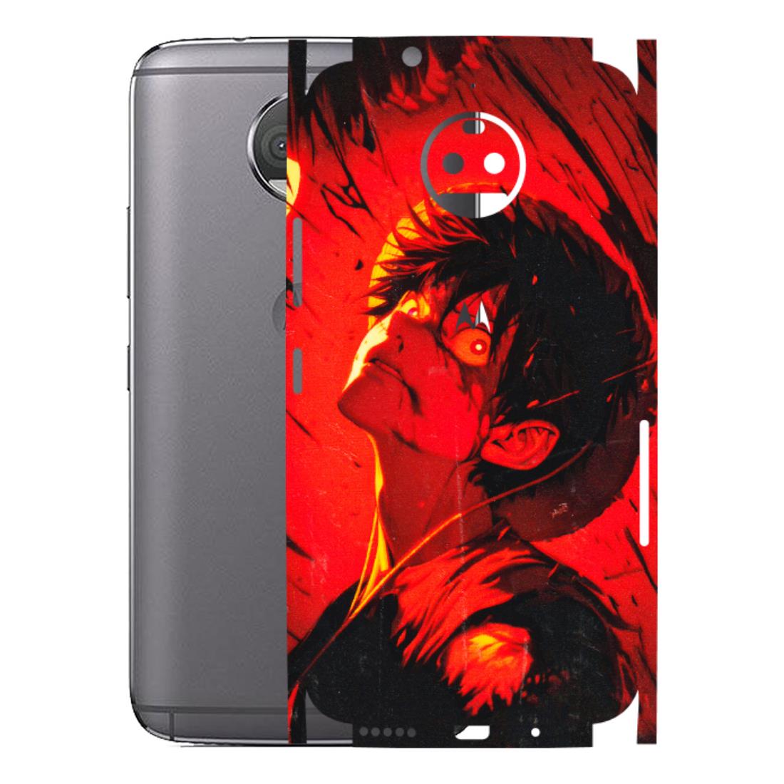 Motorola Phone Skins (All Models) - D.Luffy Power Up One Piece Anime - 3D Embossed Finish (L-326) Motorola Moto G5S Plus