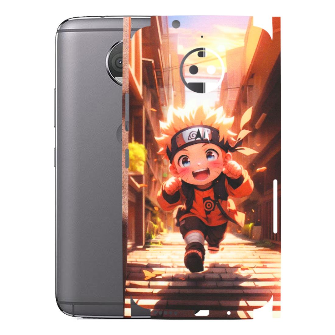 Motorola Phone Skins (All Models) - Naruto Cute Toon Running - Matte Finish (M-04) Motorola Moto G5S Plus