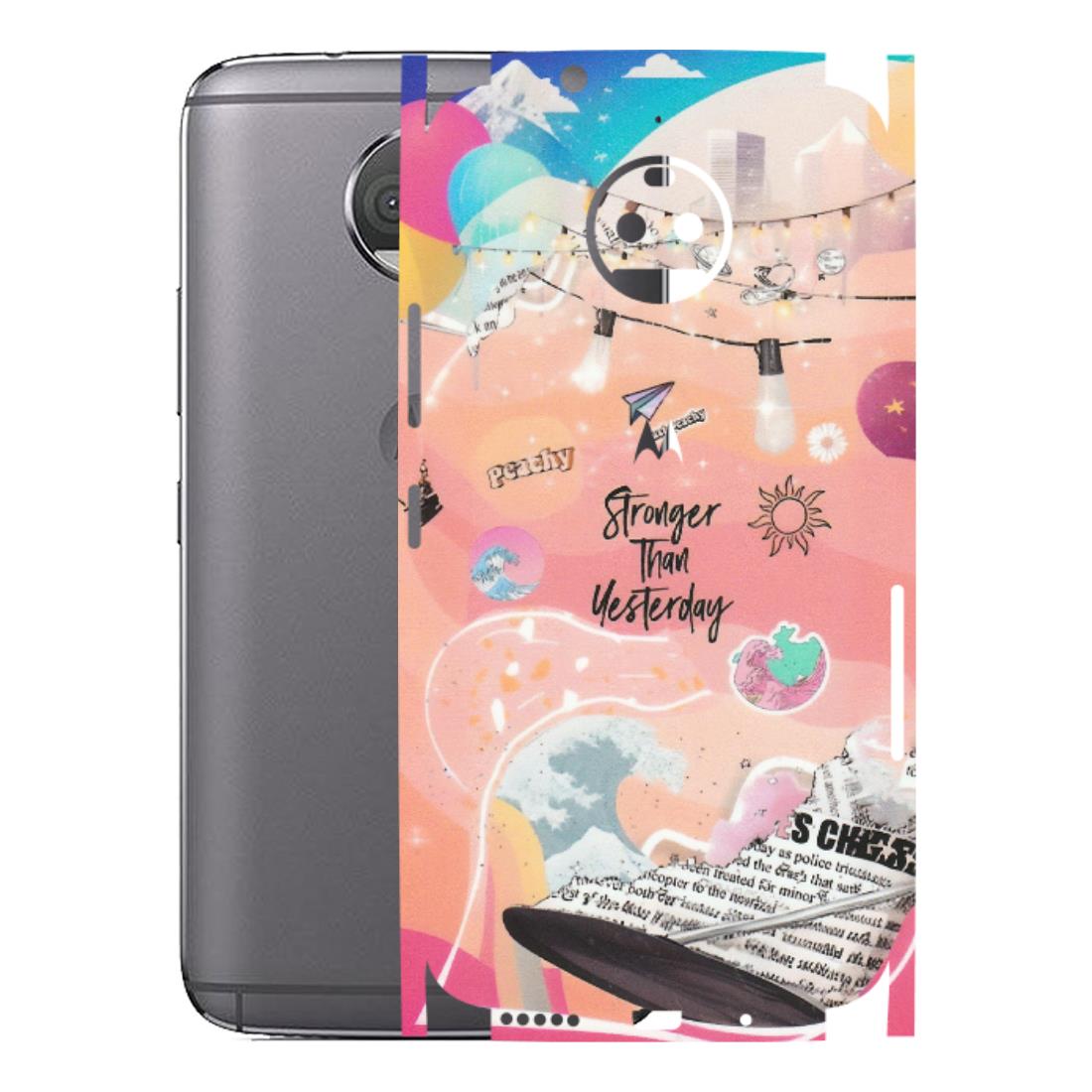 Motorola Phone Skins (All Models) - Stronger Then Yesterday - Matte Finish (M-128) Motorola Moto G5S Plus