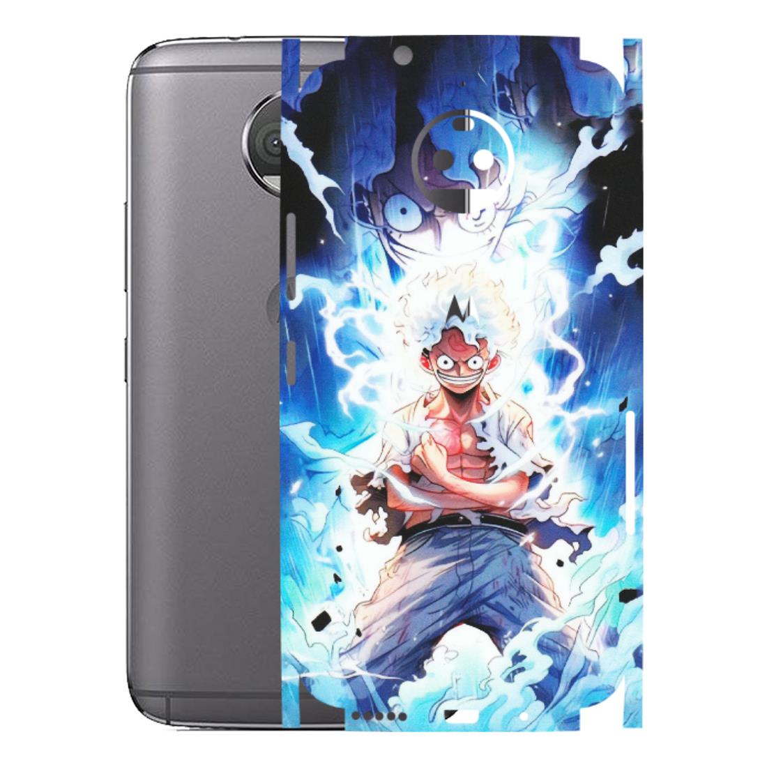 Motorola Phone Skins (All Models) - Blue Thunder Luffy Anime - Matte Finish (M-132) Motorola Moto G5S Plus